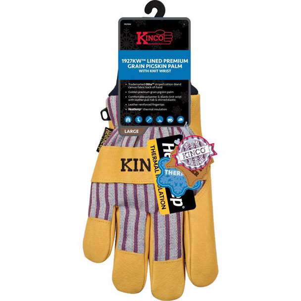 LIND PIGSKIN KNIT GLV L