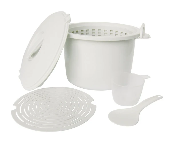 Bene Casa Easy Steamer Cooker – Microwave Safe, 12-Cup Capacity