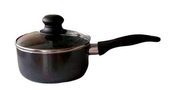 Bene Casa 2 Quart Aluminum Sauce Pan with Lid - Nonstick and Heat-Resistant Handles