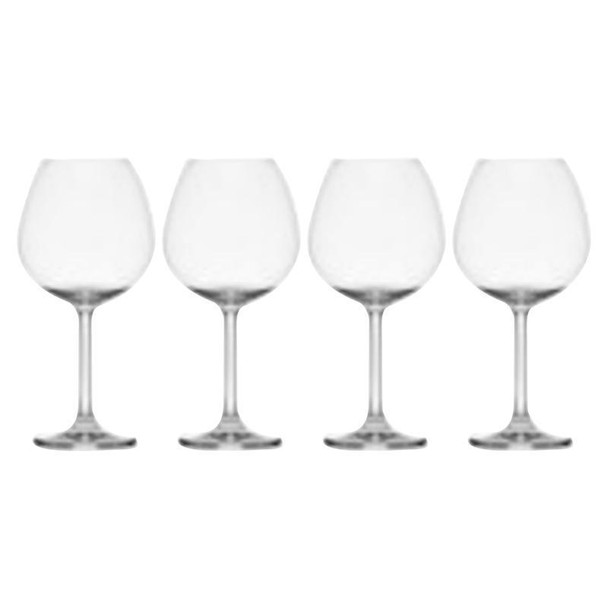 LIFETIME BRANDS Mikasa Lana 4 oz Wine Glass Set – Clear, Dishwasher Safe, Pack of 4