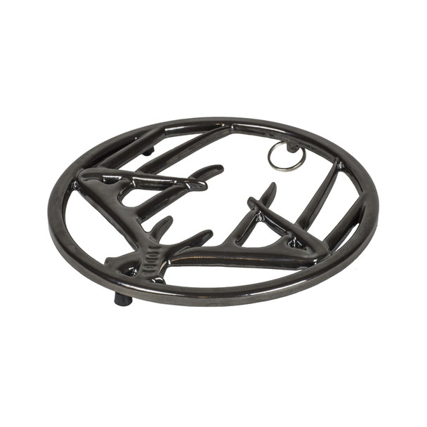 Lodge Antler Trivet 8-inch Black Cast Iron Heat-Resistant Handle