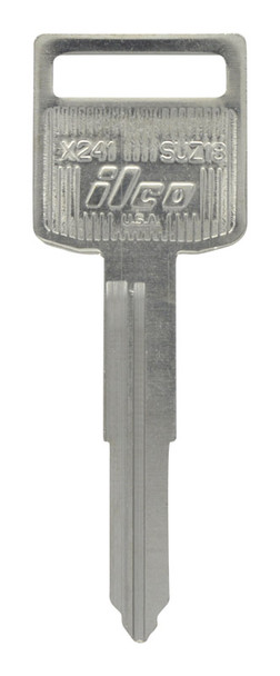 Hillman Suzuki Motorcycle Key Blank Part Number 86138 – Brass Double-Sided Traditional Key