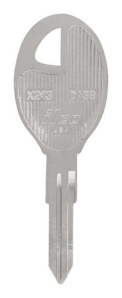 HILLMAN Traditional Key Automotive Key Blank Double For Nissan Silver