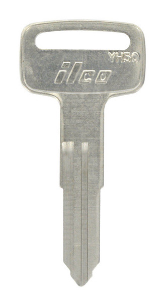 Hillman Motorcycle Key Blank YMH YM-61 / YH-50 Brass Head - Traditional Double-Sided Design
