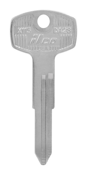 Hillman DA-23 Nissan Key Blank - Brass Double-Sided Traditional Automotive Key