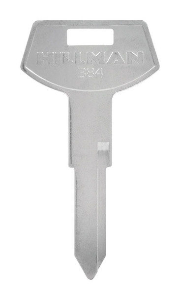 Hillman GM Single Key Blank B-84 - Brass Double-Sided Traditional Key for Automotive Use