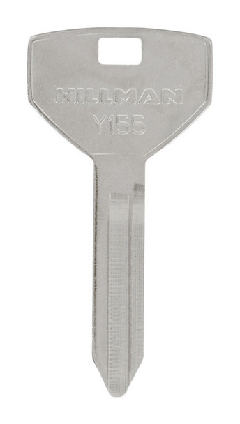 Hillman Key Blank Chrysler Y-155 - Brass Traditional House/Office Key