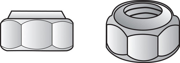 Hillman Stainless Steel 3/8-Inch Nylon Lock Nut (Box of 50)