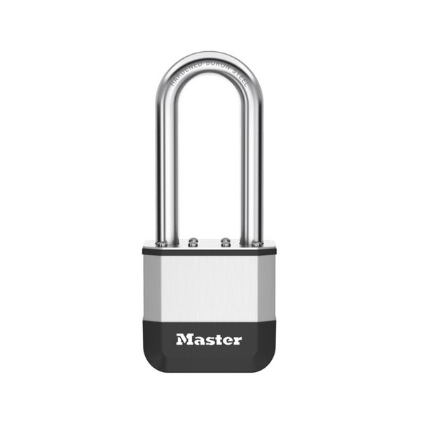 Master Lock Elite 5-Pin Keyed Padlock, 2-inch Shackle Clearance, Laminated Steel Body