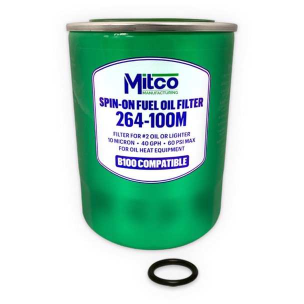 Mitco Spin-On Fuel Oil Filter Part Number 264-100M for Residential & Light Commercial Use
