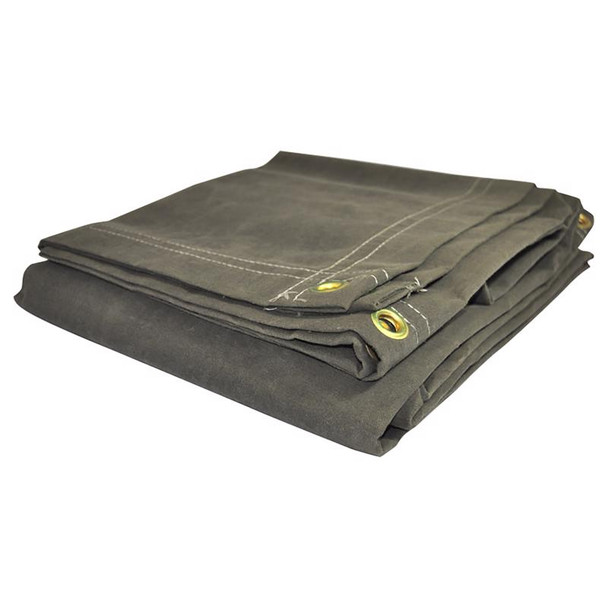 Foremost Dry Top Canvas Tarp - Heavy Duty 16 x 20 Feet, Olive Green
