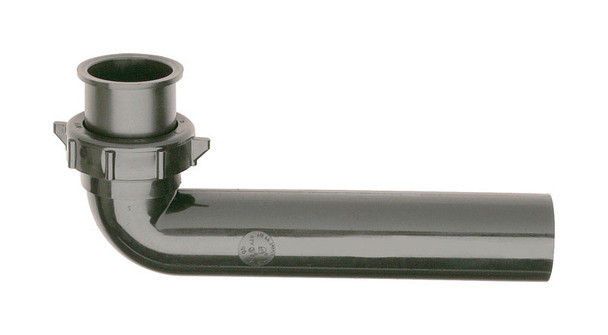 Plumb Pak Waste Arm 1-1/2 Inch x 7 Inch Plastic for Kitchen Sink, Black