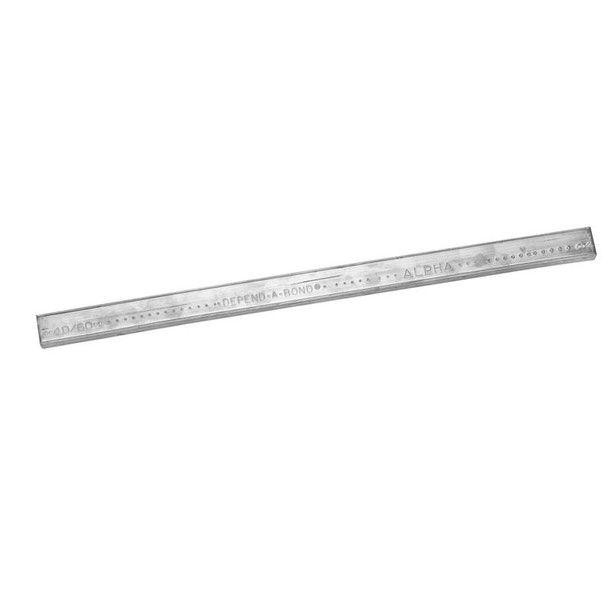 Alpha Metals Depend-A-Bond 40/60 Tin-Lead Bar Solder - 1 lb
