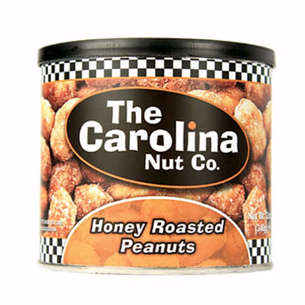 Carolina Nut Co. Honey Roasted Peanuts - 12 oz Can (6 Pack)