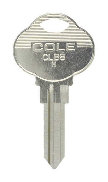 Hillman CB8 Club Key (D) - Universal Brass Double-Sided Traditional Key for Home and Office