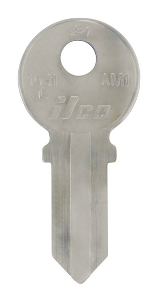 Hillman AM-1 American Padlock Key Blank - Double-Sided Brass Universal Key for House and Office Use