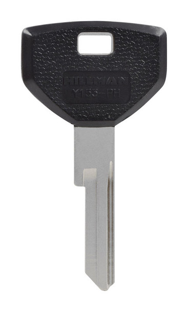 HILLMAN Chrysler Key Blank Y-153PH - Double-Sided Traditional Brass Key with Plastic Head