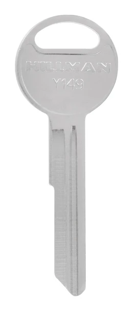 Hillman Chrysler Y-149 Key Blank - Brass, Traditional Single-Side Automotive Key