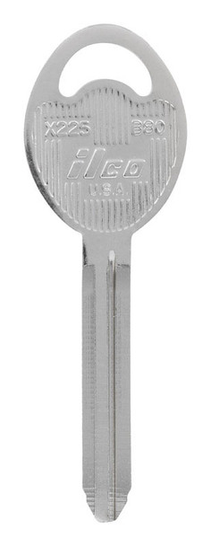 Hillman GM Key Blank B-80 | Double-Sided Brass Automotive Key