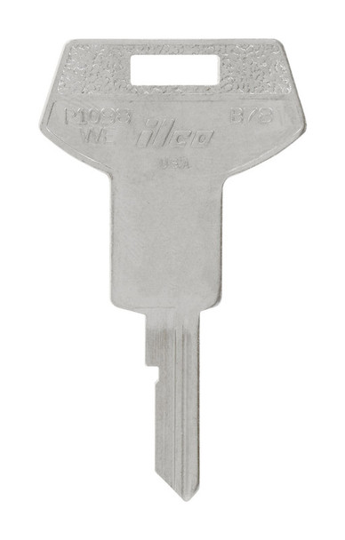 Hillman GM Key Blank, Single Brass Key with Traditional Style - Model B-78