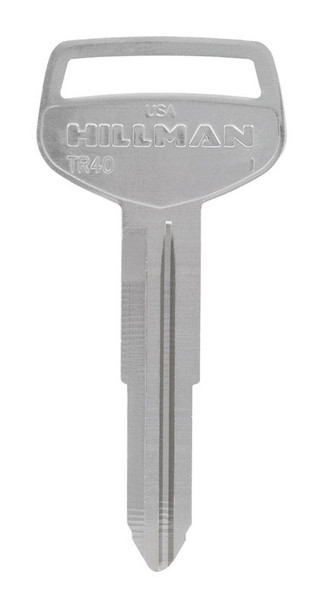 Hillman Toyota Key Blank TR-40 – Brass Double-Sided Traditional Key for Automotive Use