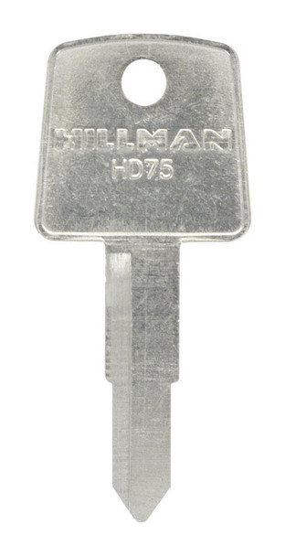 HILLMAN Honda Key Blank HD-75 - Double-Sided Traditional Brass Key with Plastic Head for Automotive Use