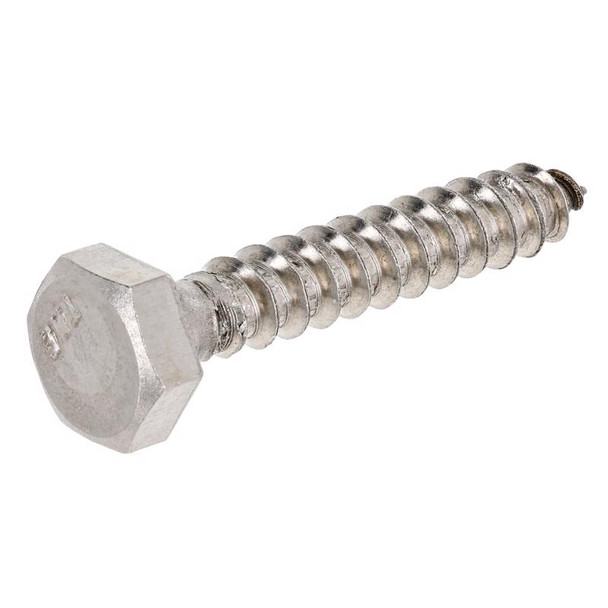 Hillman Stainless Steel 1/4 x 1-1/2 Inch Hex Lag Screw, Box of 50
