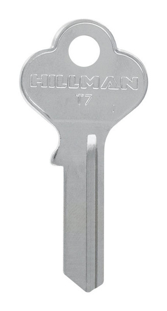 Hillman T-7 Taylor Key Blank (Single) - Brass Universal Key for House and Office Locks