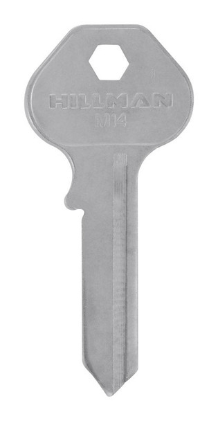 HILLMAN M-14 Master Padlock Key Blank - Brass, Single Side, House and Office Use