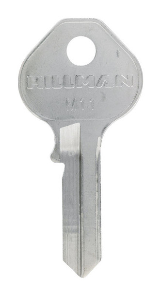Hillman M-11 Master Padlock Key Blank – Brass, Single Side, Universal Compatibility