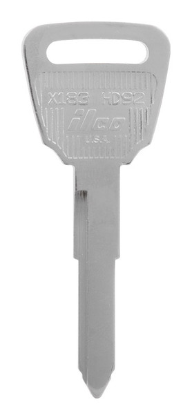 Hillman Key Blank Double Sided Honda HD-92 - Brass Automotive Key for Honda Vehicles