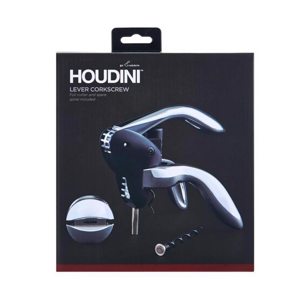 Houdini Deluxe Stainless Steel Corkscrew Set - Silver, 2-Pack