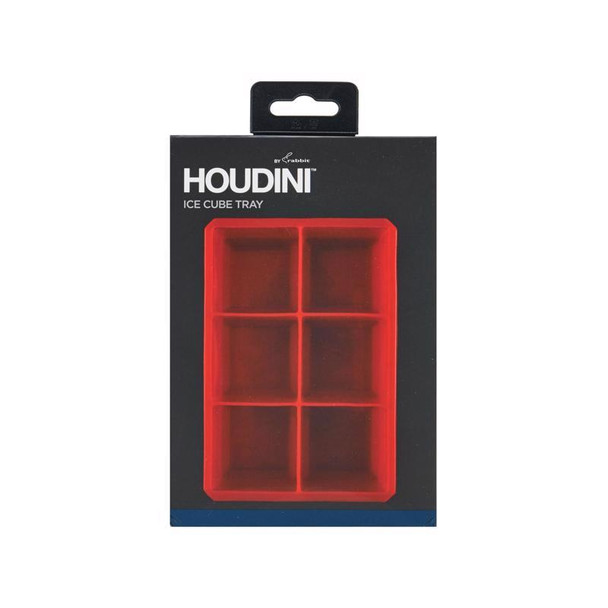 Houdini Silicone Ice Tray in Red - Durable and Dishwasher Safe for Easy Ice Making