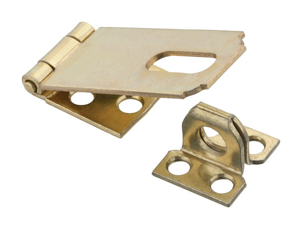 National Hardware Safety Hasp Brass-Plated 2-1/2 Inch for Indoor and Outdoor Use