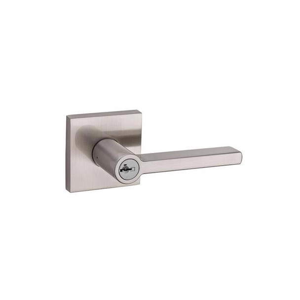 Kwikset Halifax Satin Nickel Entry Door Lockset with SmartKey – Left or Right Handed
