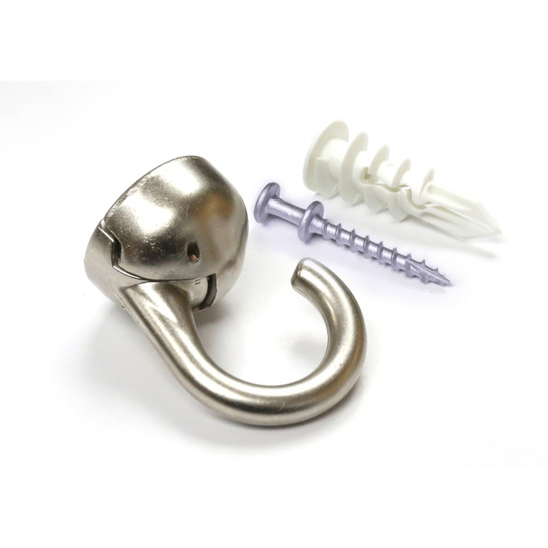Hangman Ceiling Hook NKL - Small Metal Ceiling Hook for Light Loads, Silver Finish