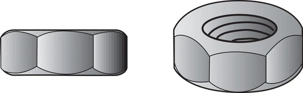 HILLMAN Hex Nut, Steel, 5/16 inch Coarse Thread, Zinc-Plated, Boxed Pack of 100