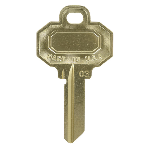 Hillman Universal Key Blank 5-Pin Brass for House and Office Locks