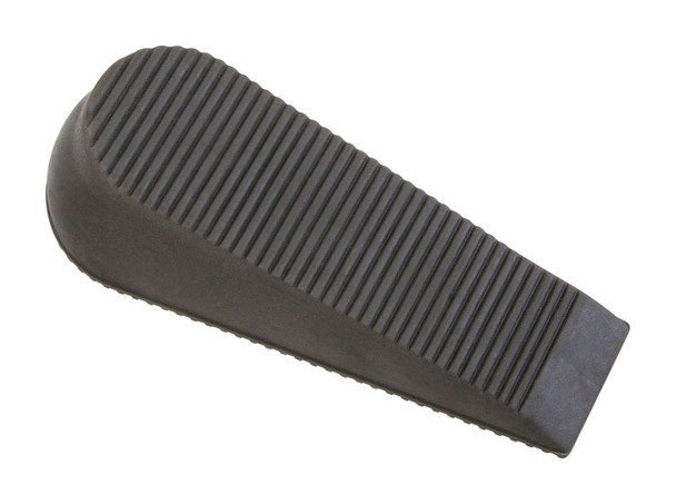 National Hardware Super Wedge Gray Rubber Door Stop - 6 Inch Mountable Floor Stop