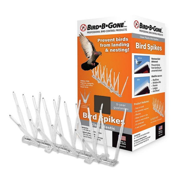 BIRD SPIKE 5" CLEAR