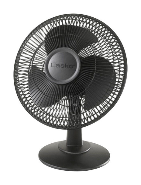 Lasko Table Fan Model 2017 – 12-Inch Oscillating Electric Desk Fan in Black