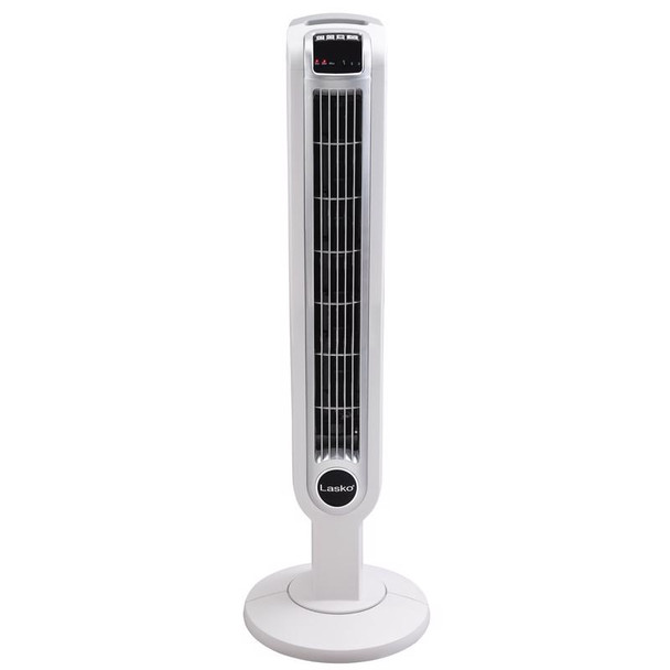 Lasko Tower Fan Model 2510 - Adjustable Oscillating Electric Fan with Remote Control and Timer