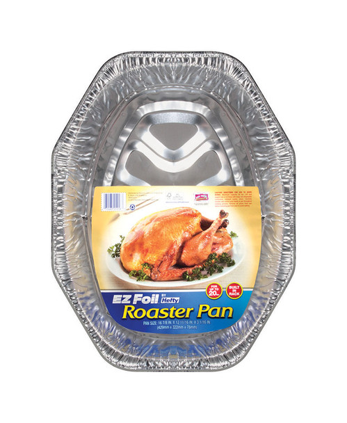 E-Z Foil/Pactiv #1918 Large Oval Foil Roaster