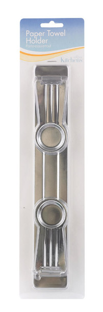 Fox Run Stainless Steel Paper Towel Holder Wall Mount - Modern Kitchen Accessory