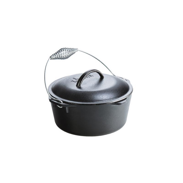 Lodge Logic 5 Quart Cast Iron Dutch Oven with Black Finish