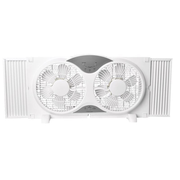 Perfect Aire Electronically Reversible Twin Window Fan with Remote Control - Model 2PAFW9