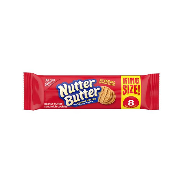 Nutter Butter Sandwich Cookies are made with real peanut butter. The peanut butter lovers cookie