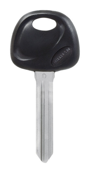 Hillman Key Blank for Hyundai - Black Rubber Head, Brass Construction (Part Number 86756)
