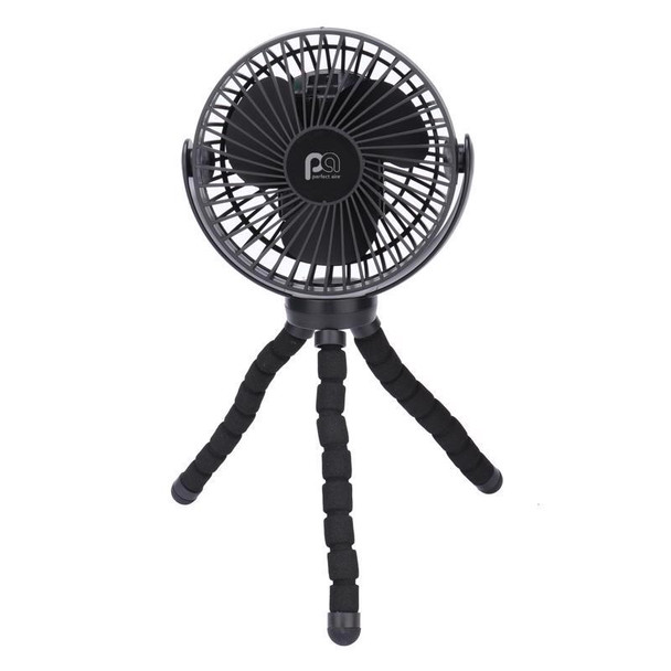 Perfect Aire 1PAFFLEXR Portable Fan with 3-Speed Battery / USB Power, 6.5-Inch Blade, Black