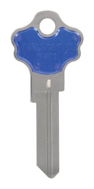 HILLMAN Model 86231 Blue and Silver House/Office Key Blank - Traditional Style